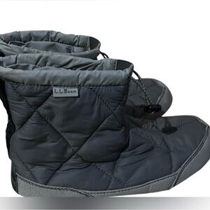 L.L. Bean Charcoal Quilted Boots